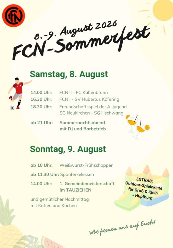 Plakat Sommerfest 2026