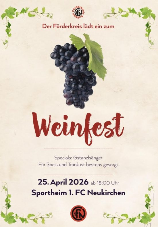 Plakat Weinfest 2026